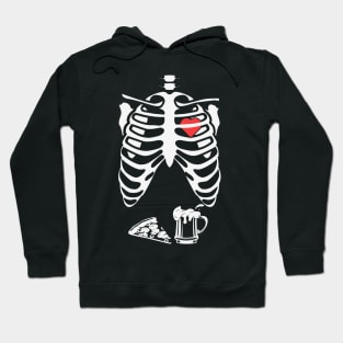 Rib cage with the heart inside Hoodie